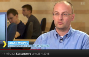 Edgar Weippl im Schweizer Fernsehen