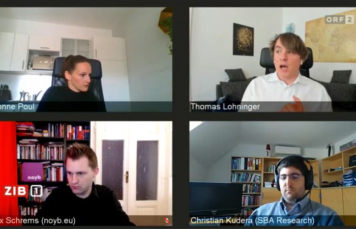 Christian Kudera in ZIB 1 about the Stopp Corona-App review