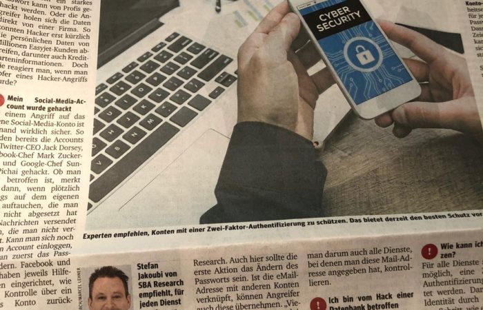 What to do if your account has been hacked? Stefan Jakoubi gives advice in futurezone interview.