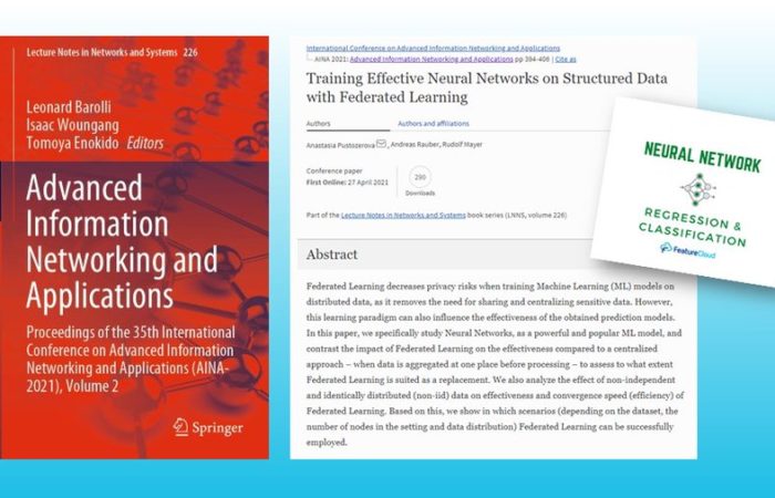 Paper @ AINA 2021 and the FeatureCloud Project