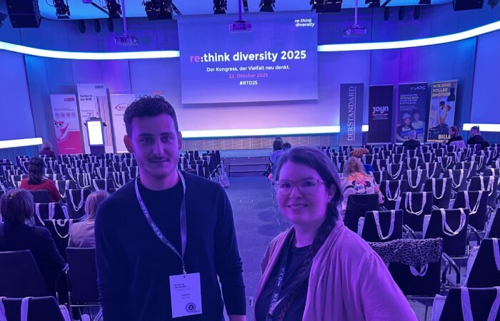 Gregor and Jeanine in the event hall