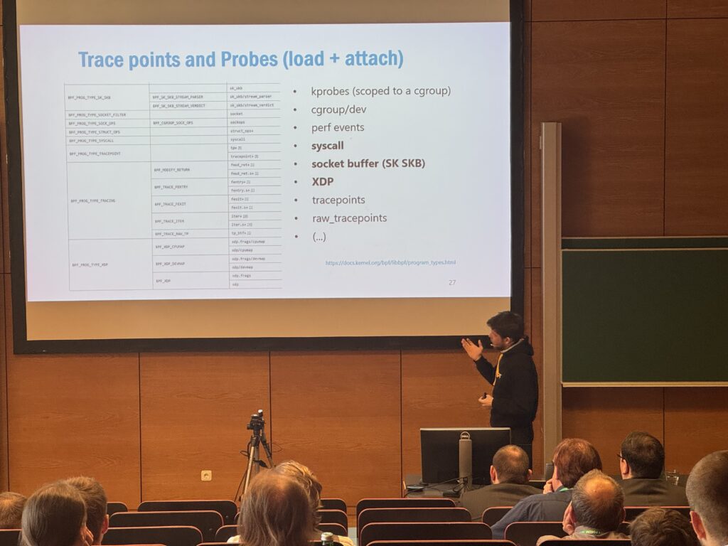 Reinhard Kugler presenting on stage