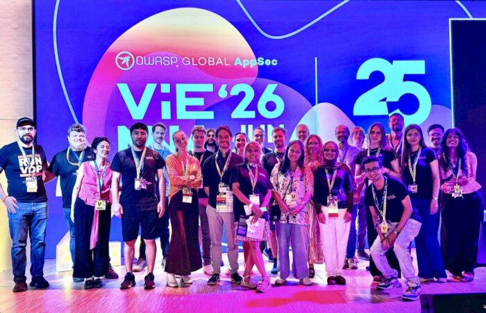 volunteers group photo at the OWASP Global AppSec EU 2026